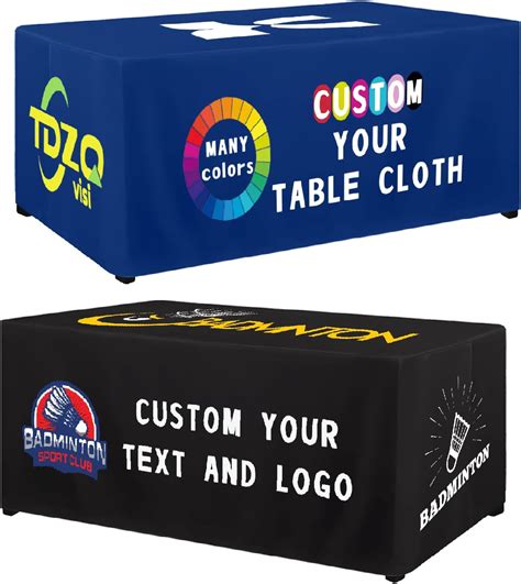 Customized Table Cloth with Logo 4FT 5FT 6 FT 8 FT Table for Business ...