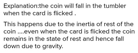 Set a five-rupee coin on a stiff card covering an empty glass ...