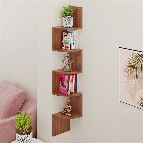 Wall Mount Corner Shelves — Bluewud