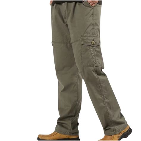 cllios Big and Tall Cargo Pants for Men Drawstring Work Trousers ...