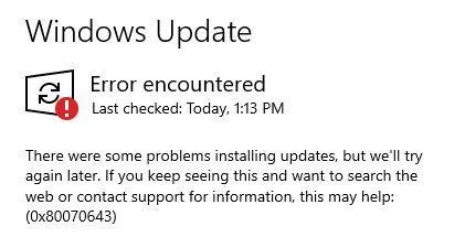 Update Windows 10 Pro Error 的图像结果