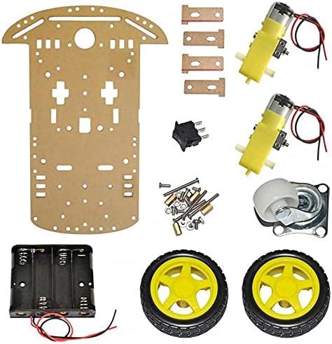 PrimeRobotics CT-PS-2WDKIT 2Wd Smart Robot Bot with Chassis, Bo Motor ...