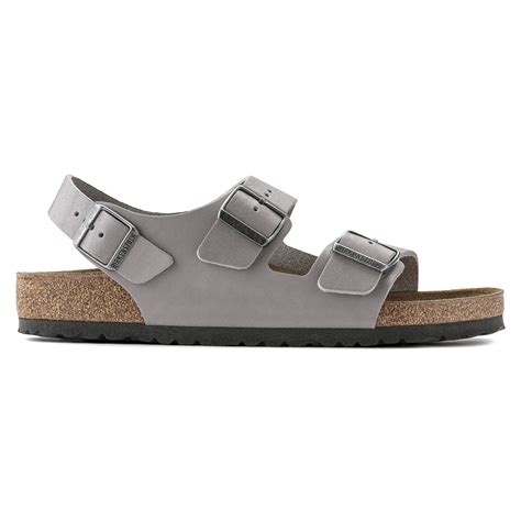 Birkenstock Milano Natural leather gray/stone coin | Off Kicks