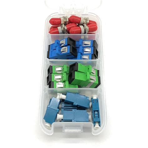 FiberShack - Fiber Optic Coupler Kit for ST, LC, SC, SC/APC Cables. 4 ...