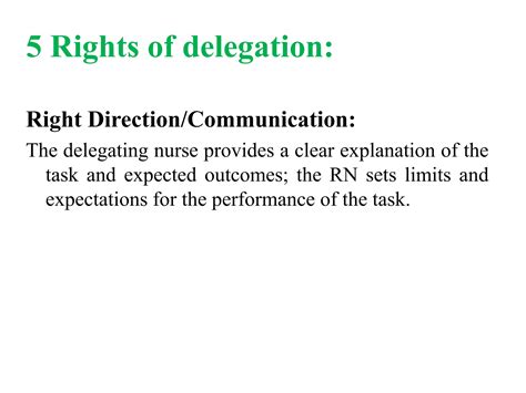 Basics of Delegation in Nursing & Healthcare | PDF