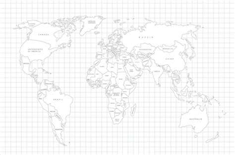World Map A3 Print 的图像结果