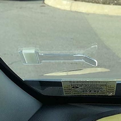 JAZLOG Transparent Car Parking Ticket Holder Clip Car Sticky Windshield ...