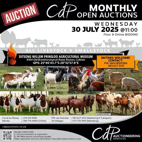 CdP Open Auction-CdP Ope Veiling, Rayton, Willem Prinsloo Agricultural ...