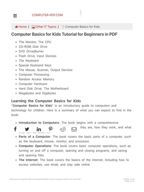 Computer Basics PDF 的图像结果