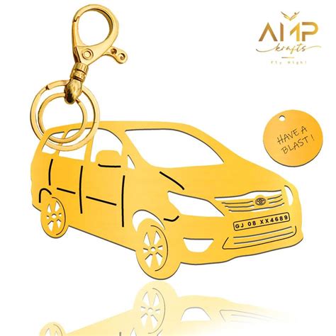 Personalized keychain for Toyota Innova Keychain