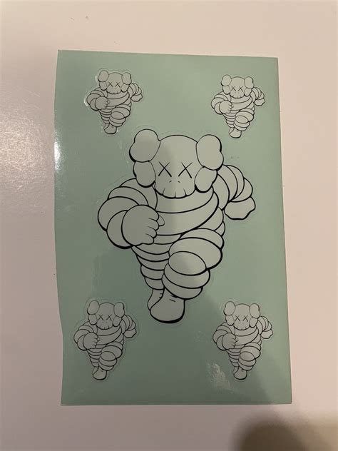 Kaws 2000 kaws chum sticker sheet | Grailed
