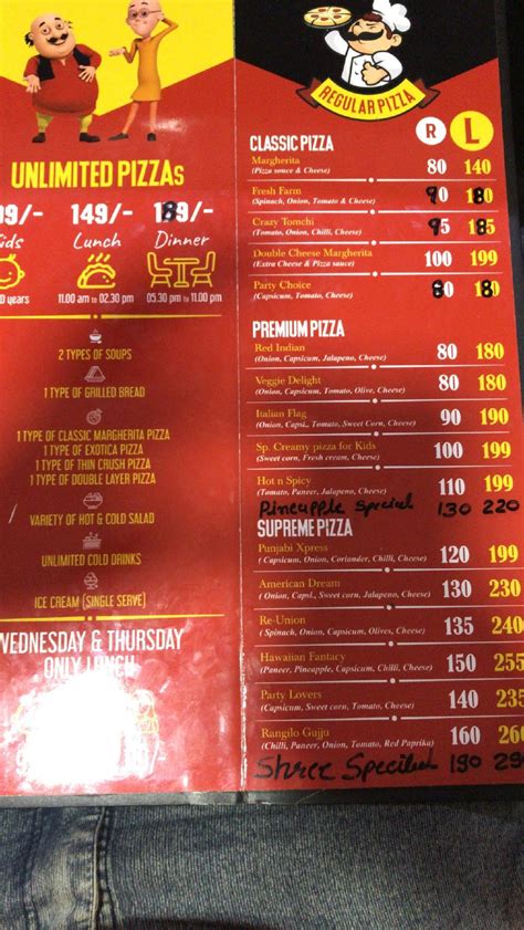 Menu at hotel shree inn food court, Keshod