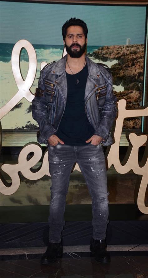 Varun Dhawan Exudes Street Style Swag In A Denim On Denim Look At A ...