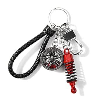 CKE Creative Auto Part Model Wheel Hub Brake Caliper Keychain Shock ...