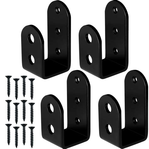 Buy CABASAA 2x4 Door Barricade Brackets, Heavy Duty Open Bar Security ...