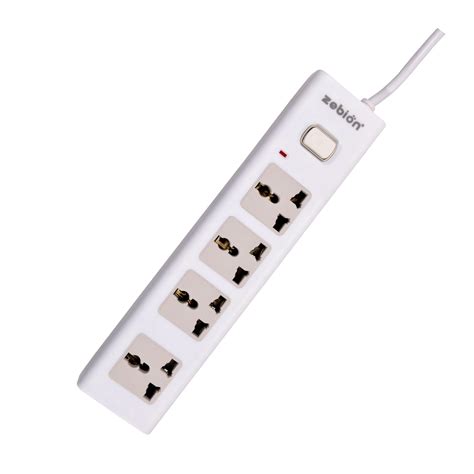 Buy Zebion Safedash Extension Board with 4 Universal Sockets, 2 Meter ...