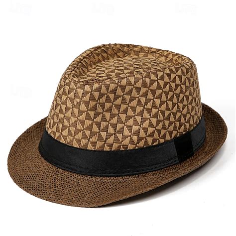Men's Kentucky Derby Hat Sun Hat Bowler Hat Black khaki Licorice ...