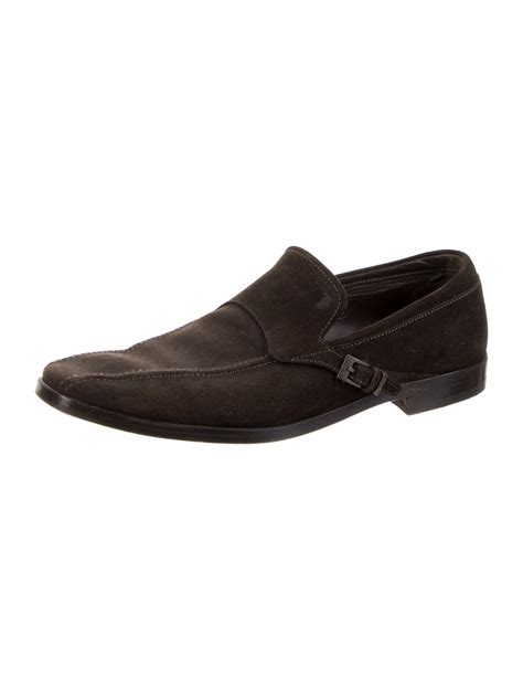 Tod's Suede Dress Loafers - Grey Loafers, Shoes - TOD139288 | The RealReal