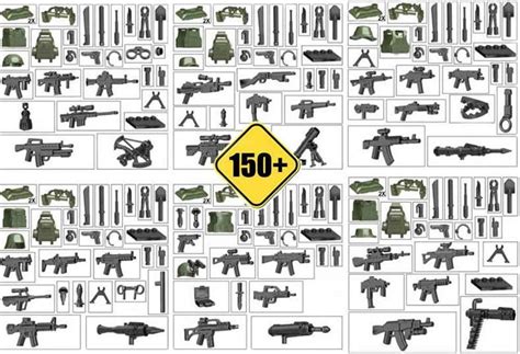 HOCHE 6 Set 150Pcs Commando Soldier Weapons Pack Toy India | Ubuy