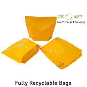 Recyclable Stand Up Pouches With Valve Wider Width Size