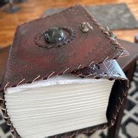 Buy Large Seven Stone Triquetra Celtic Leather Journal, Handmade ...