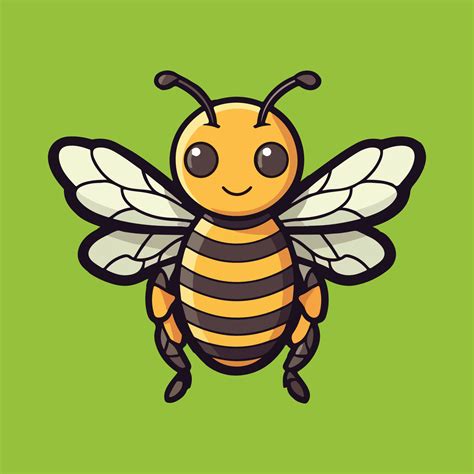 cute honey bee cartoon characters vector illustration eps 10 23821826 ...