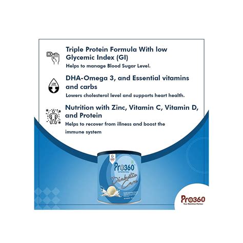 GMN Pro360 Diabetic Care Vanilla Flavour Powder Jar (250g)
