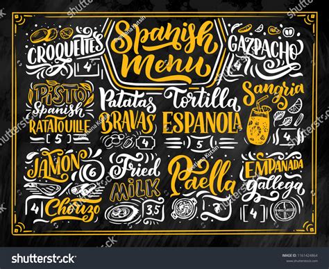 Spanish Food Names: Over 112 Royalty-Free Licensable Stock Vectors ...