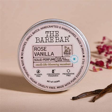 Rose Vanilla Solid Perfume – THE BARE BAR