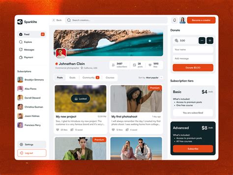 Profile UI Design Source Code 的图像结果