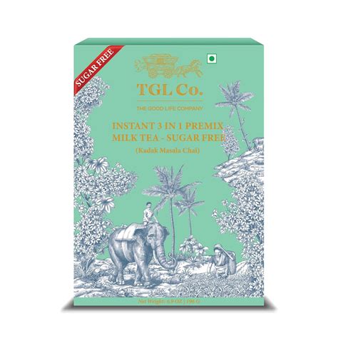 TGL Co. 3 in 1 Sugar Free Kadak Masala Chai Premix Sachet (14 Sachets ...