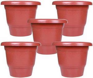 greengrow Plastic Pot Round Shape Plastic Gamla / Flower Pot without ...