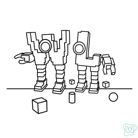 12 W Or L Para Colorear - Dibujos Gratis Para Niños