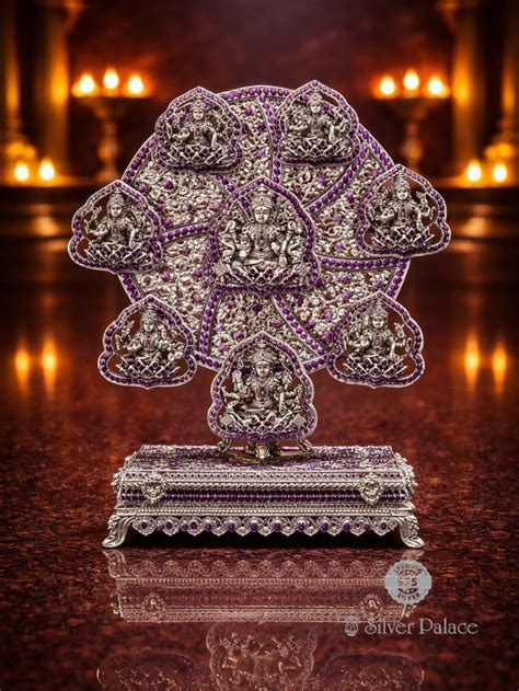 92.5 Silver Stone Studded Ashtalakshmi Chakra -divine & Elegant ...