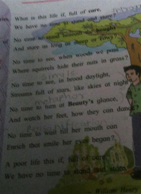 rhyme scheme of poem leisure - Brainly.in