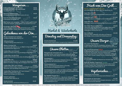 Speisekarte von XXL Restaurant Leopoldauer Alm, Wien
