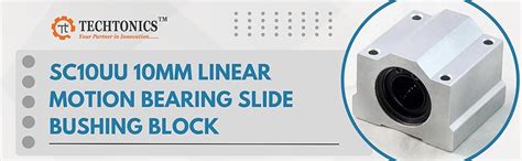 Techtonics SC10UU 10mm Linear Motion Bearing Slide Bushing Block ...