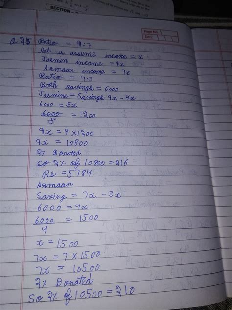 The ratio of incomes of two friends Jasmine and Arman is 9:7 and the ...