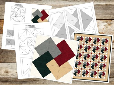 Image result for Free Card Trick Quilt Block Pattern