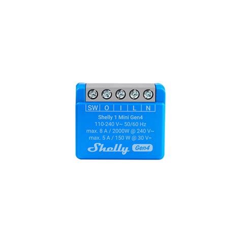 Shelly 1 Mini Gen4 Zigbee Smart Switch Matter WiFi Automated Garage ...