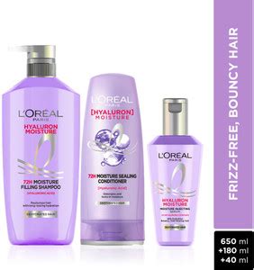 L'Oréal Paris Hyaluron Moisture Hydrating Combo Shampoo, Conditioner ...