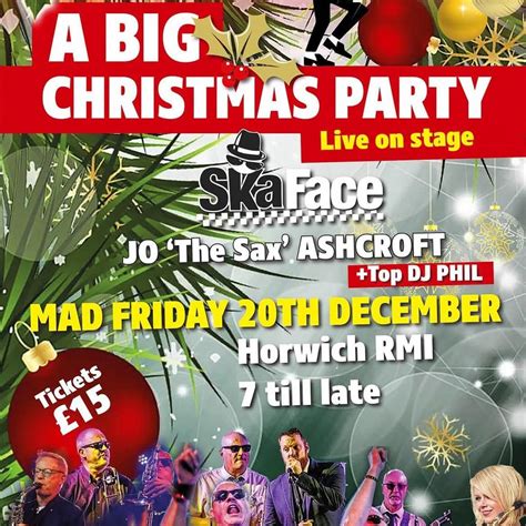 A Big Xmas Party with Ska Face, HORWICH RMI CLUB, 20 December 2024 ...