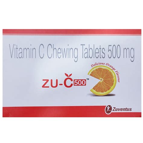 Zu-C 500 Orange Chewable Tablet 15's Price, Uses, Side Effects ...