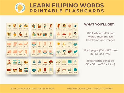 Image result for Tagalog FlashCards