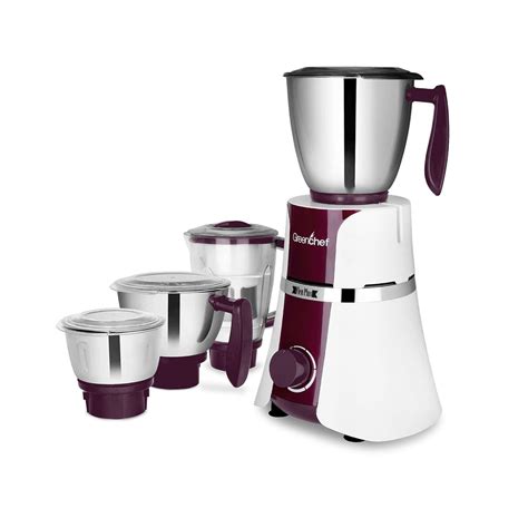 Buy GREENCHEF Flan Plus 1 HP Mixer Grinder (White , Maroon) Online at ...