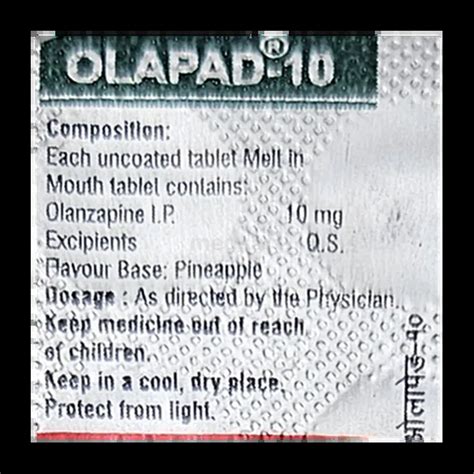 OLAPAD 10MG TABLET 10'S Price, Uses, Side Effects & Substitutes | Medkart