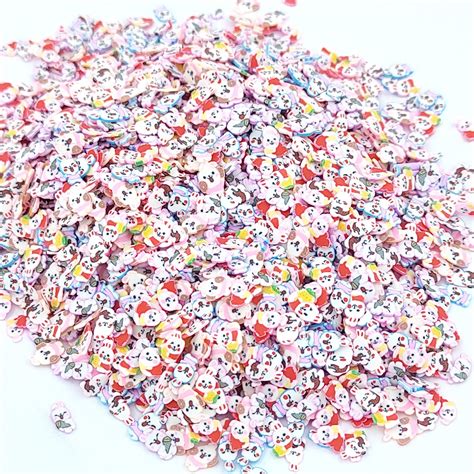 Heart Shape With Love Text Polymer Chips