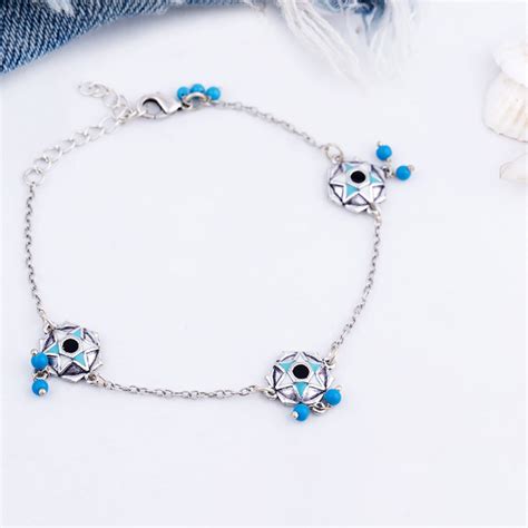 Evil Eyes Tribal Inspired Anklets – VOYLLA