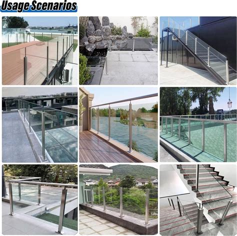 HAIXHX Glass Railing Post with Spigots Slots, 304 Silver India | Ubuy