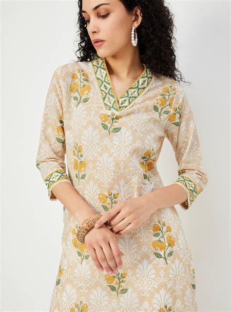 Buy Women Floral Printed Straight Kurta Online at just Rs. 499.0 ...